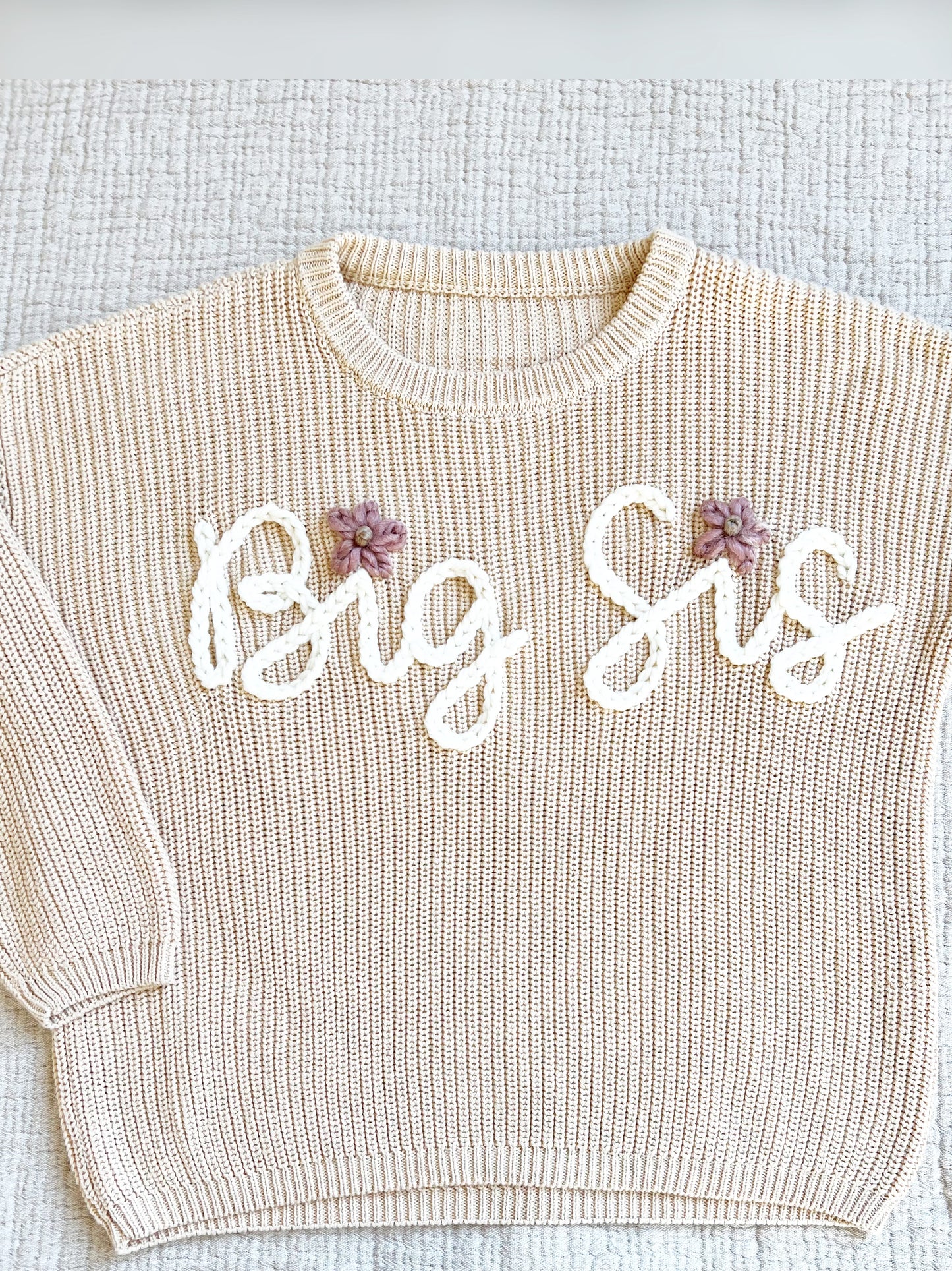 "BIG SIS" EMBROIDERED SWEATER