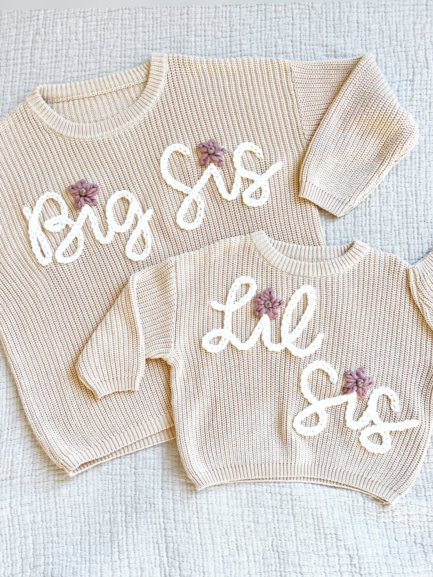 "BIG SIS" EMBROIDERED SWEATER